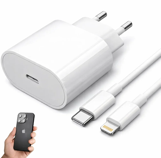 Carregador Turbo Adaptador Tipo C Para IOS 30W 1M / Cor Única