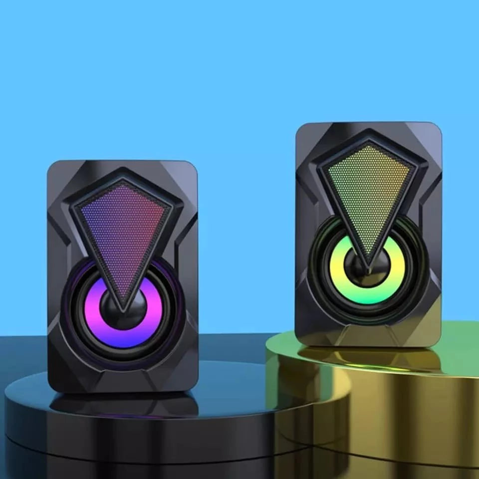 Caixa de Som RGB Gamer PC | Alto-Falante Potente